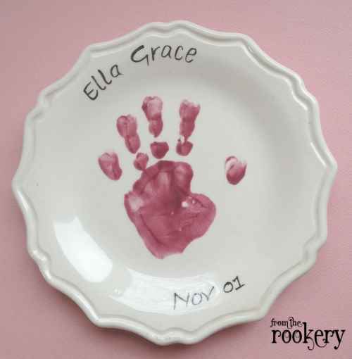 Handprint crafts - plate