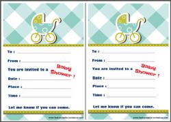 Invitations for Baby Shower - Invite template