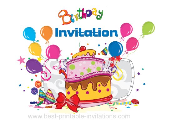 Printable Invitations Party Cards