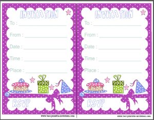 Kid Birthday Party Invitaiton