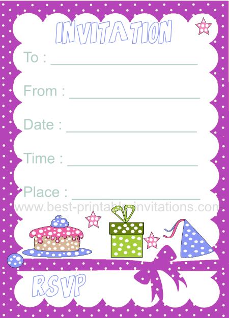 Kid Birthday Invitation