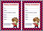 Printable Kids Birthday  Invitations thumbnail - Invitations for a Boy