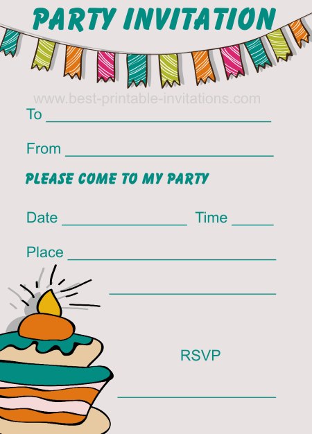 Party Invitations Printable