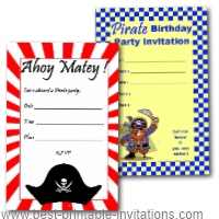 Pirate Party Invites
