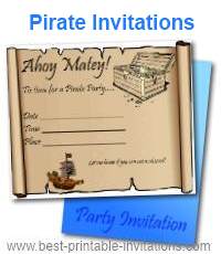 Free Printable Pirate Invitations