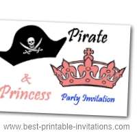 Kids Pirate Party Invites - Free Printable