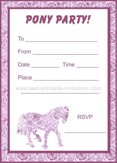 pony-party-invitations