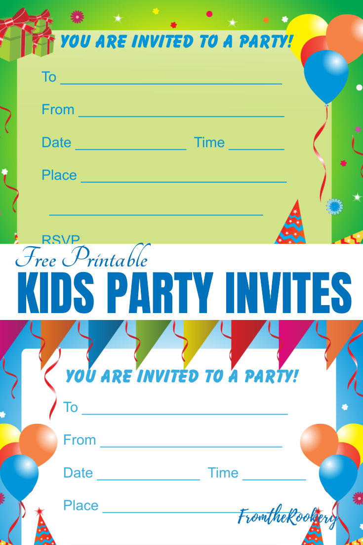 Free Printable Kids Birthday Invitations - Printable World Holiday