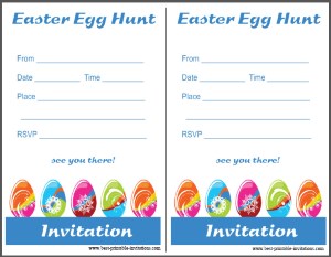 Free Printable Easter Egg Hunt Invitations