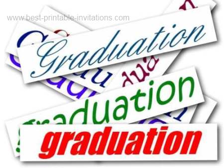 Printable Graduation Invitations - free downloadable invite