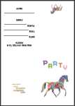 printable horse birthday invitations thumbnail