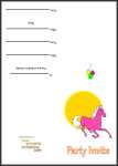 printable pony birthday invitations thumbnail