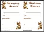 Printable Thanksgiving Invitation Card Thumbnail