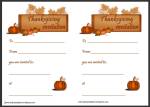 Free Thanksgiving Invitation Card Thumbnail