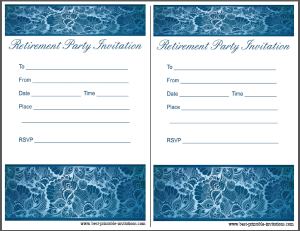 Free Retirement Party Invitation