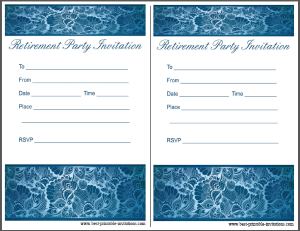 Free Retirement Party Invitation