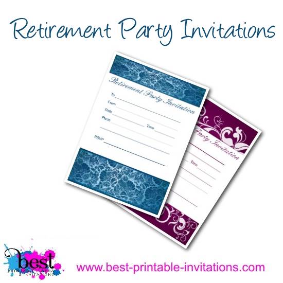 Retirement Party Invitations - Free Printable Invites