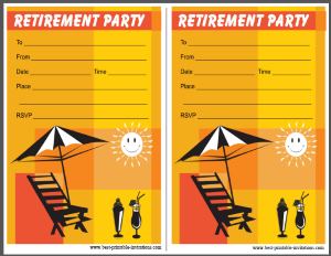 Printable Retirement Party Invitations