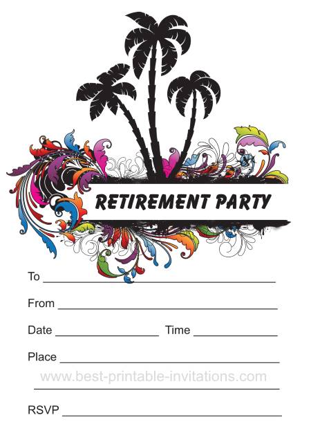 Printable Retirement Party Invitations - Free