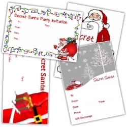 Secret Santa Party Invitations