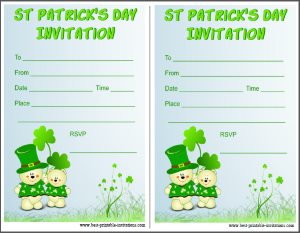 Kids St Patricks Day Invitation