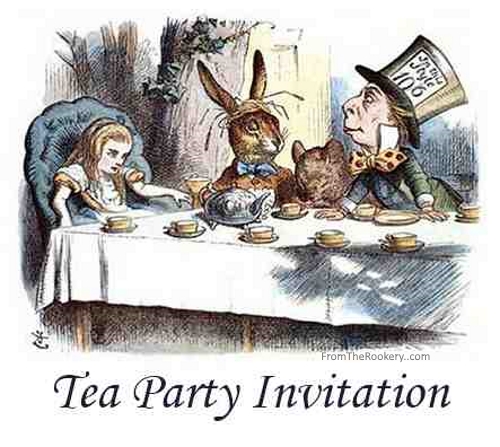 Tea Party Invitations - Free Printable Mad Hatter Design