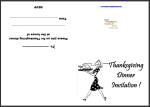 Thanksgiving Dinner Invitation Card Thumbnail