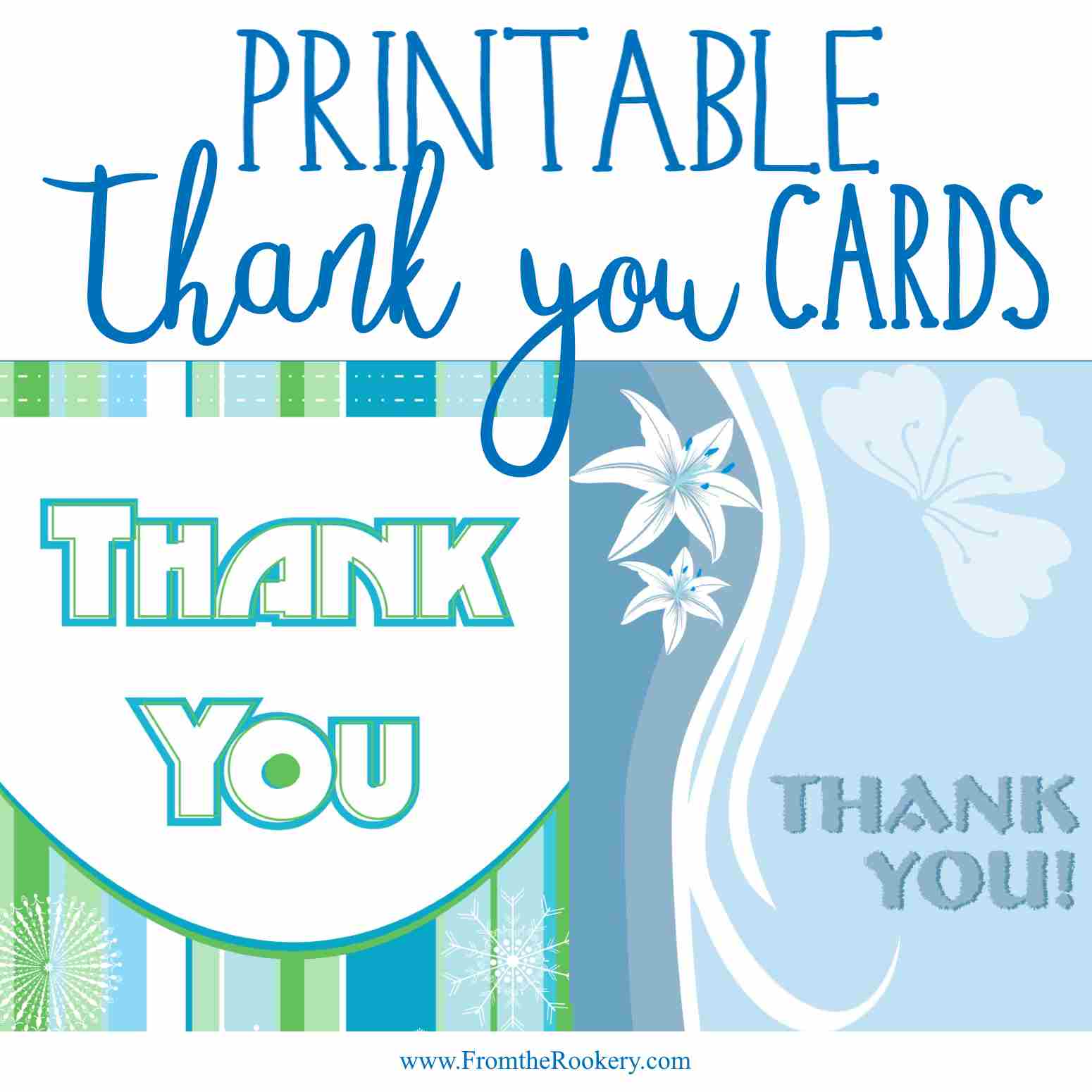 free thank you card printable