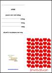 Red Hearts Valentine Party Invite