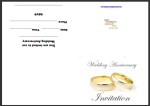 Wedding Anniversary Invite Card