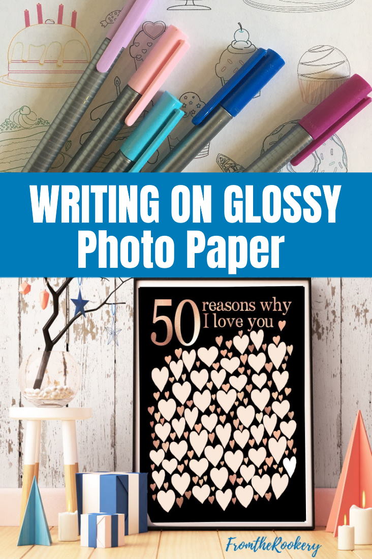 How to write on photo paper