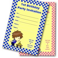 1st Birthday Printable Invitations. Free.