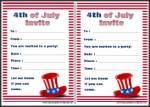 4th of July Party Invitation Card Thumbnail