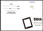 50th Wedding Anniversary Invite Card