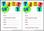 Free Printable 50th Birthday Invite Thumbnail