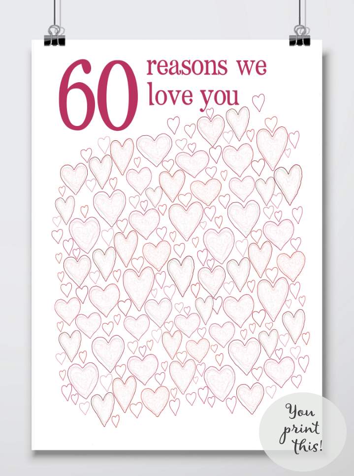 60th Birthday Gift for Women