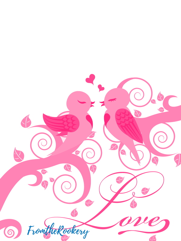 Bluebird printable love card