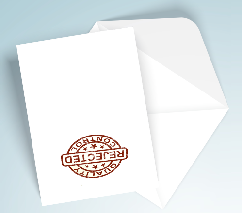 Funny Printable Card - Rejected