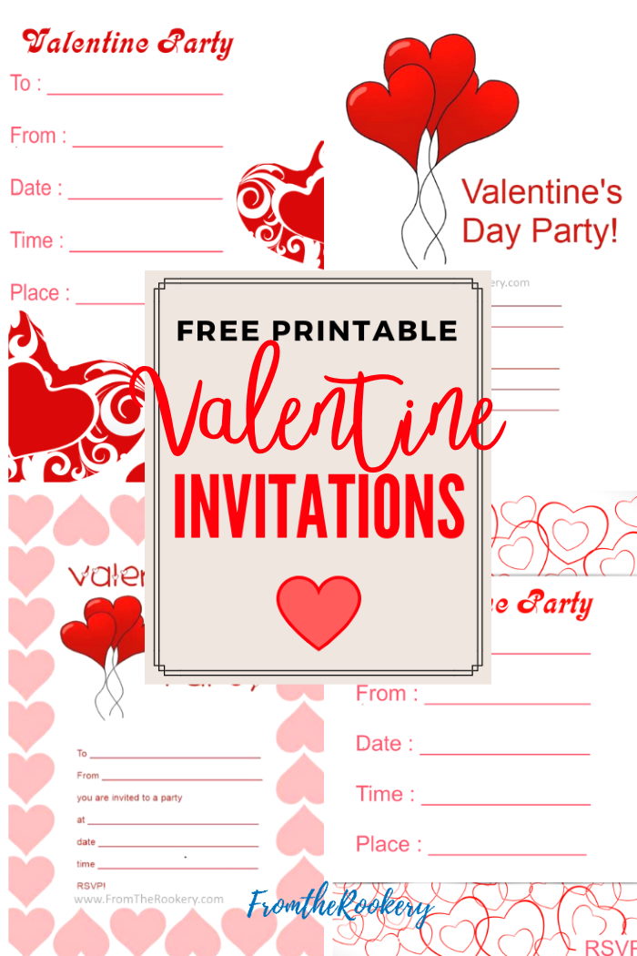 Free Printable Valentines Invitations