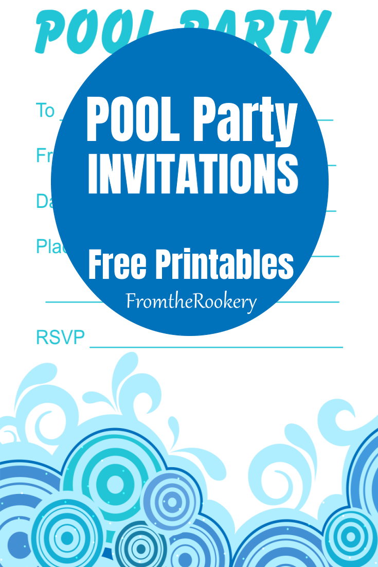 Pool party Invitations