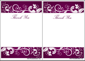 Wedding Anniversary Thank You Cards - Free