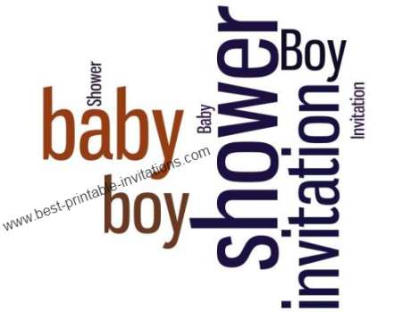 Printable Baby Boy Shower Invitations - Free Invite Cards