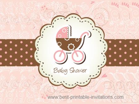 Beautiful baby shower invitation templates - free printable invites