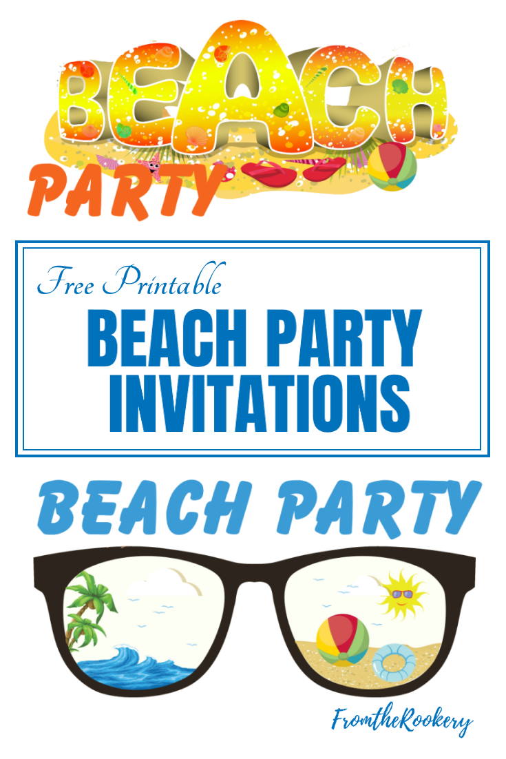 Beach Party Invitation