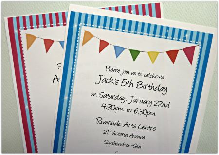 Kids Birthday Invitations - Printable