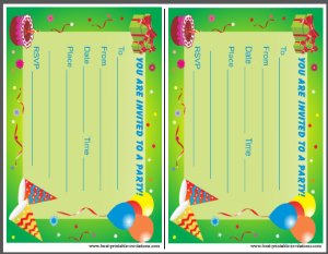 Free Birthday Party Invitations for Kids