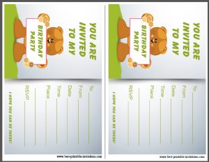 Free Kids Birthday Party Invites