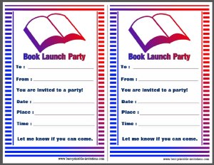 Book Launch Party Invites