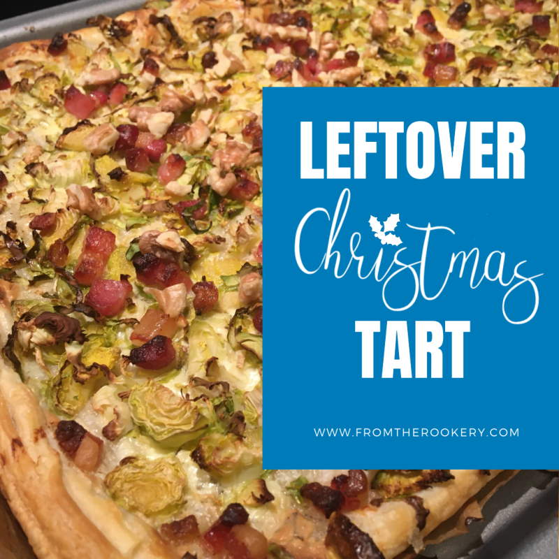Christmas brussel sprout tart