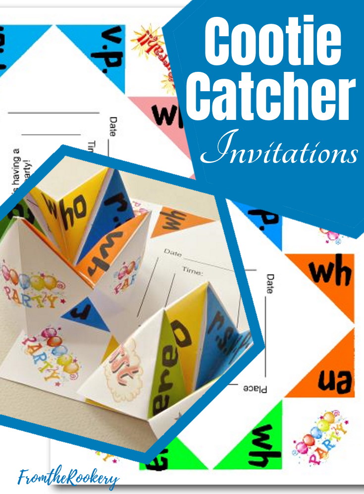 Cootie Catcher Invitations